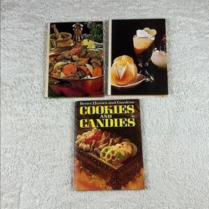 Vintage 60s 70s cookbook Bundle - Casseroles, desserts, cookies lot of 3